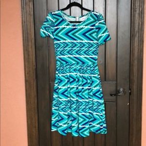 LuLaRoe Dress with Pockets and Back Zipper